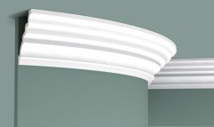 Потолочный плинтус гибкий 90х105 мм Orac Decor Purotouch C326F 2 м