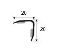 Заказать Латунный уголок Progress PEGOC 20А 20х20 латунь хромированная 2,7 м