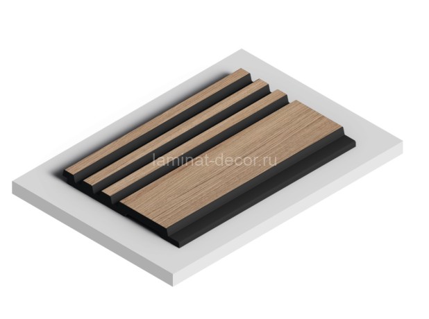 Заказать Отделочная панель стеновая HiWood LV128 BR417K 12х120 мм под дерево 2,7 м 