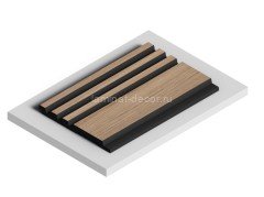 Отделочная панель стеновая HiWood LV128 BR417K 12х120 мм под дерево 2,7 м