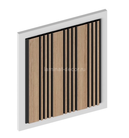 Заказать Отделочная панель стеновая HiWood LV128 BR417K 12х120 мм под дерево 2,7 м 