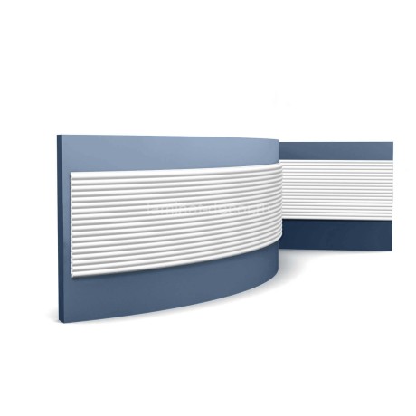 Заказать Декоративная стеновая панель гибкая Orac Decor 3D WX210F белый полиуретан 200x25.5x1.3 см