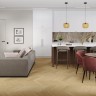 Заказать Кварцвиниловая плитка Damy Floor Chevron LVT Тюильри DF03-Ch-LVT 600х127х2.5 мм 40 шт-3.048 м2 43 класс 
