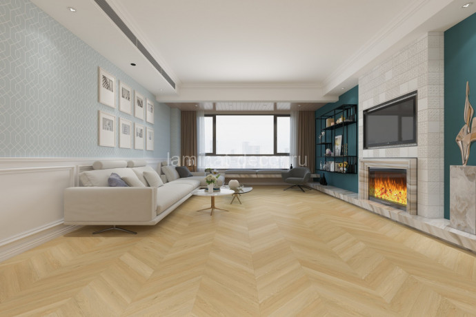 Заказать Кварцвиниловая плитка Damy Floor Chevron LVT Тюильри DF03-Ch-LVT 600х127х2.5 мм 40 шт-3.048 м2 43 класс 