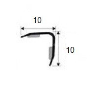 Латунный уголок Progress PEGOL 10А 10х10 латунь полированная 2,7 м
