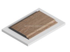 Отделочная панель стеновая HiWood LV127L BR416 12х120 мм под дерево 2,7 м