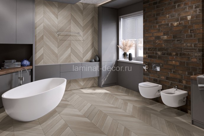 Заказать Кварцвиниловая плитка Damy Floor Chevron LVT Пале-Рояль DF02-Ch-LVT 600х127х2.5 мм 40 шт-3.048 м2 43 класс 