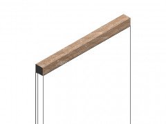 Декоративный молдинг для стен и потолков 12х12 мм HiWood D12V1 BR416 цвет под дерево 2.7м