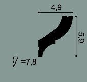 Потолочный плинтус Orac Decor Durofoam CB502N 2 м