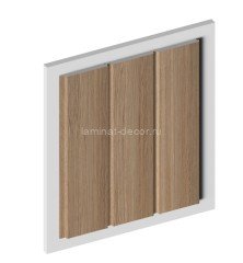 Отделочная панель стеновая HiWood LV127 BR417 12х120 мм под дерево 2,7 м