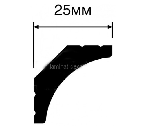 Заказать Потолочный плинтус 25х25 Hiwood A35 2 м 