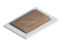 Отделочная панель стеновая HiWood LV127 BR416 12х120 мм под дерево 2,7 м