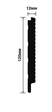 Заказать Стеновая панель 120х12 мм Hiwood LV127 BR396К под дерево 2,7м 