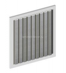 Отделочная панель стеновая HiWood LV124L S339S 12х120 мм серая 2,7 м