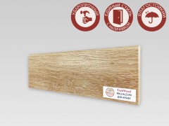 Напольный плинтус МДФ Teckwood цветной Дуб Крафт 80х10х2150 мм