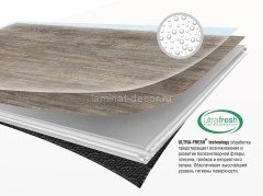 Виниловый ламинат замковый Ceramo Vinilam Wood 10219 дуб марсан 4,5 мм (интегрированная подложка)