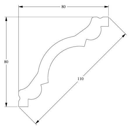 Заказать Потолочный плинтус гибкий Orac Decor Duropolymer Flex CX123F 2 м