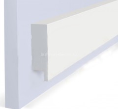 Финишный молдинг Hiwood LF1 NP белый 50х17 мм 2,7 м