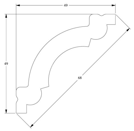Заказать Потолочный плинтус гибкий Orac Decor Duropolymer Flex CX124F 2 м 