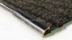 Латунный С-профиль 12 ЛПО-12 хром полированный 2,7 м