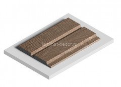 Отделочная панель стеновая HiWood LV123 BR416 12х120 мм под дерево 2,7 м