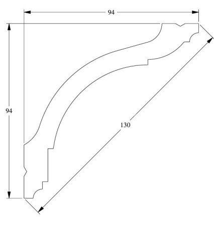 Заказать Потолочный плинтус гибкий Orac Decor Duropolymer Flex CX127F 2 м