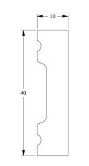 Напольный плинтус гибкий Orac Decor Duropolymer Flex SX162F 2 м