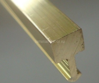 Заказать Латунный Т-профиль вставка ЛПТ-05 браш 2,7 м 