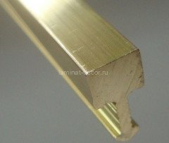Латунный Т-профиль вставка ЛПТ-05 браш 2,7 м