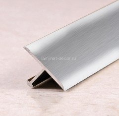 Алюминиевый Т-профиль ПТ-13 серебро глянцевое браш 2,7 м