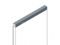 Декоративный молдинг для стен и потолков 12х12 мм HiWood D12V1 BU29 цвет под дерево 2.7м