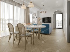 Каменно-полимерный ламинат SPC Alpine Floor Light Parquet ECO 13-25 Дуб Денеб замок 4V-Groove фаска 600х125х4 мм 43 класс упаковка 1.95 м2 16 кг