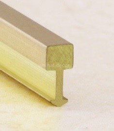 Заказать Латунный Т-профиль вставка ЛПТ-05 полированный 2,7 м 