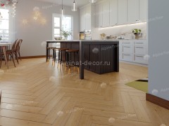 Каменно-полимерный ламинат SPC Alpine Floor Light Parquet ECO 13-27 Дуб Хатиса замок 4V-Groove фаска 600х125х4 мм 43 класс упаковка 1.95 м2 16 кг