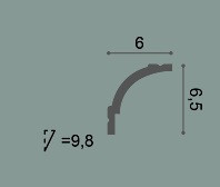 Потолочный плинтус Orac Decor Durofoam CB525N 2 м