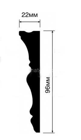 Заказать Потолочный плинтус 96х20 Hiwood L1704 2 м 