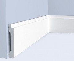 Напольный плинтус 70х12 мм Hiwood B70V3 белый 2 м