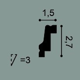 Заказать Потолочный плинтус Orac Decor Durofoam CB530N 2 м 