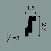 Потолочный плинтус Orac Decor Durofoam CB530N 2 м