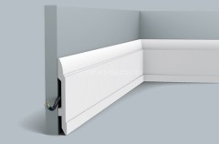 Напольный плинтус с кабель-каналом Orac Decor Duropolymer SX104 2 м