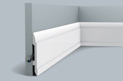 Напольный плинтус с кабель-каналом Orac Decor Duropolymer SX104 2 м