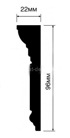 Заказать Потолочный плинтус 96х22 Hiwood L1602 2 м 