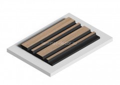 Отделочная панель стеновая HiWood LV122 BR417K 12х120 мм под дерево 2,7 м