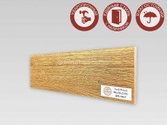 Напольный плинтус МДФ Teckwood цветной Дуб Кинг 80х10х2150 мм