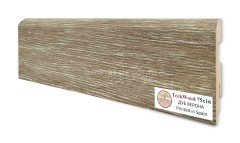 Напольный плинтус МДФ Teckwood цветной Дуб Верона 75х16х2150 мм