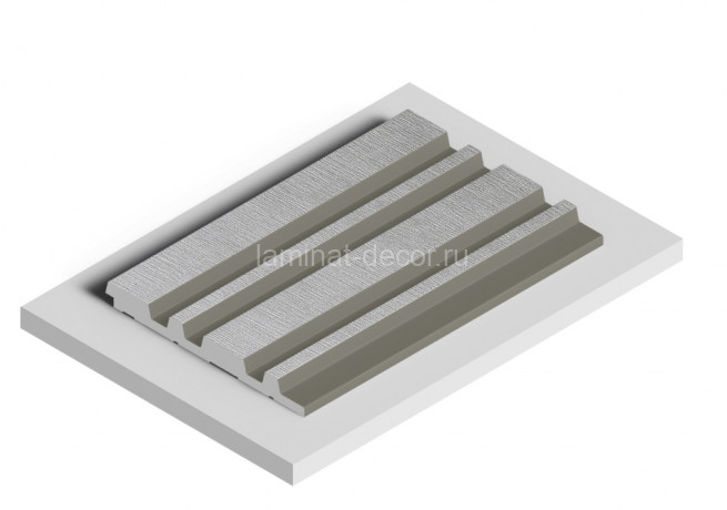 Заказать Отделочная панель стеновая HiWood LV122 S339S 12х120 мм серая 2,7 м