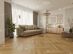 Каменно-полимерный ламинат SPC Alpine Floor Light Parquet ECO 13-30 Дуб Буна замок 4V-Groove фаска 600х125х4 мм 43 класс упаковка 1.95 м2 16 кг