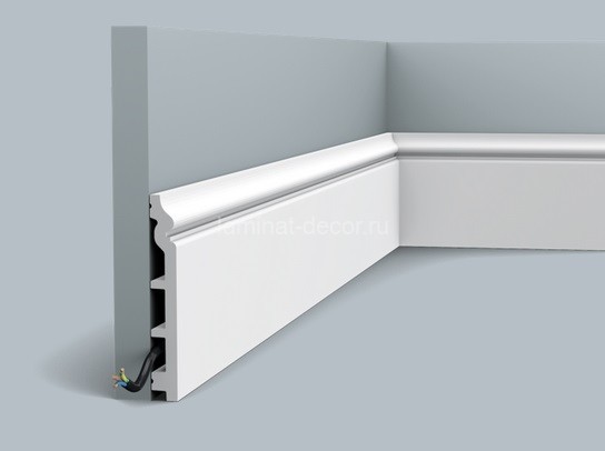 Заказать Напольный плинтус с кабель-каналом Orac Decor Duropolymer SX118 2 м 