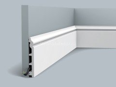 Напольный плинтус с кабель-каналом Orac Decor Duropolymer SX118 2 м