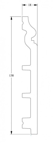 Заказать Напольный плинтус с кабель-каналом Orac Decor Duropolymer SX118 2 м 